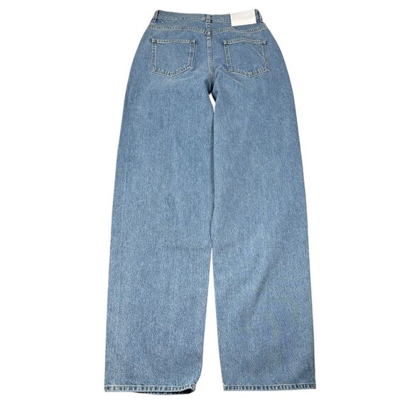 LouLou Studio Samur Jeans Women’s 26 Blue Denim Cotton Straight Leg NWT New - Picture 2 of 12